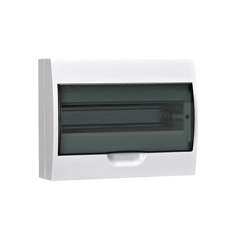 Distribution Board PVC Surface DIN Rail 12 Way