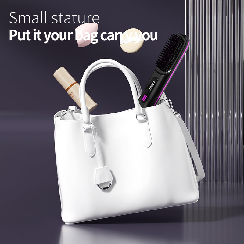 Wireless straight hair comb