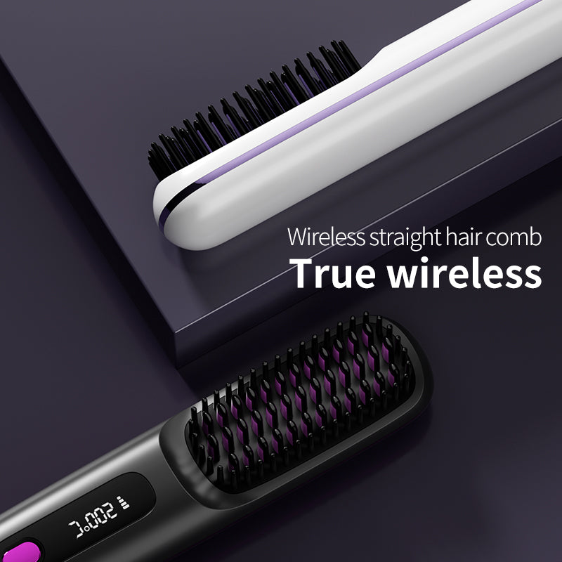 Wireless straight hair comb