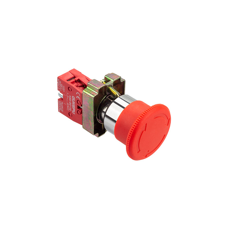 Turn to Release Red Mushroom Head Pushbutton
