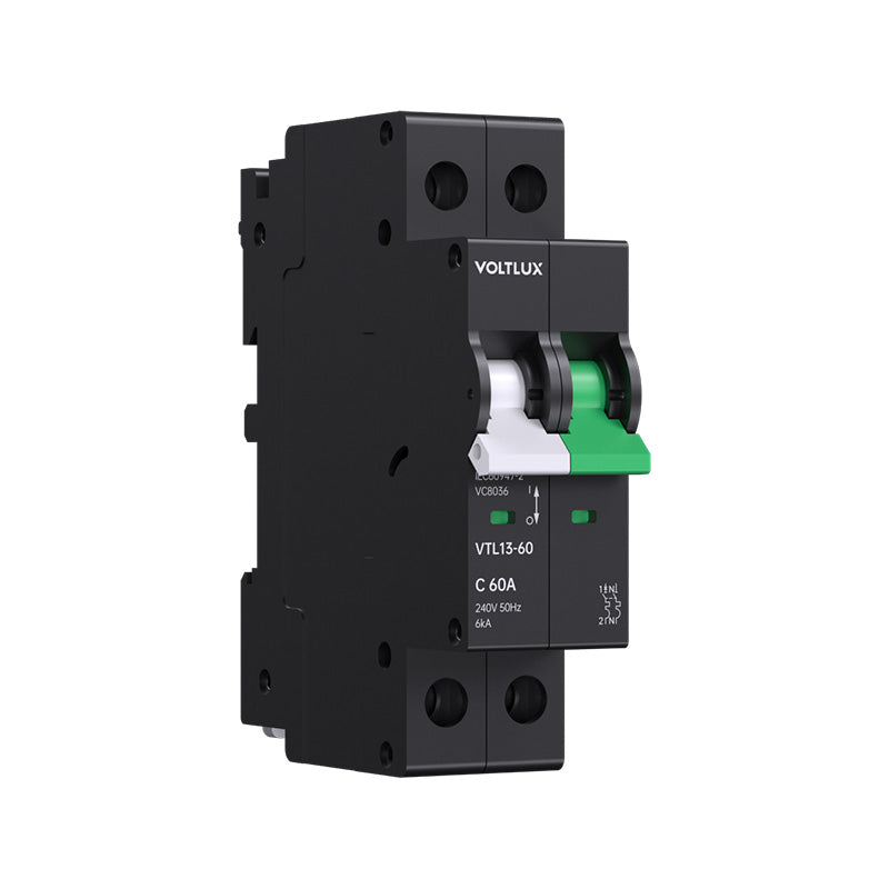 Dual Mount 13mm MCBs 60A 2P(C curve)