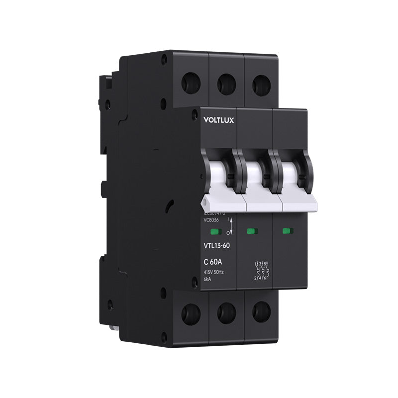 Dual Mount 13mm MCBs 60A 3P(C curve)