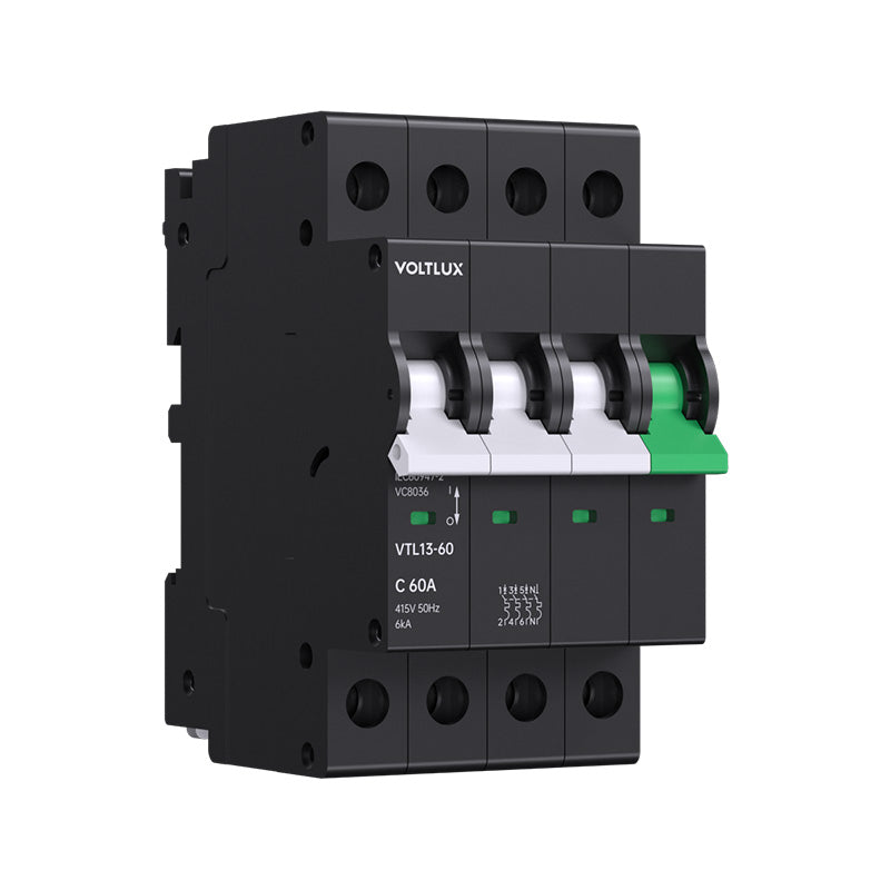 Dual Mount 13mm MCBs 60A 4P(C curve)