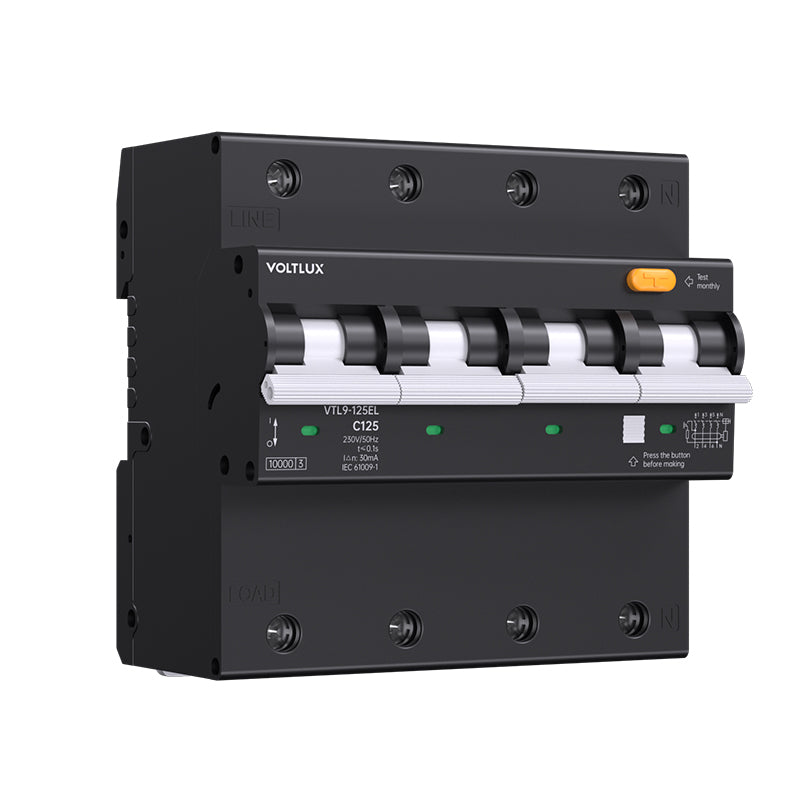 80A,100A,125A RCBO 3P+N