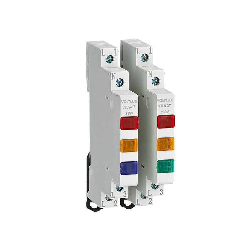 3 Indicator Lights For 3 Phase Supply (9mm)