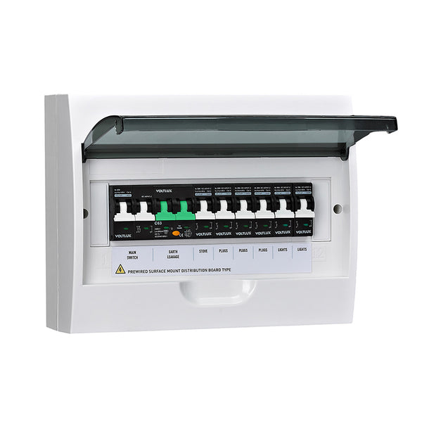 6KA Pre-Wired 12-Way Distribution Board(Surface)