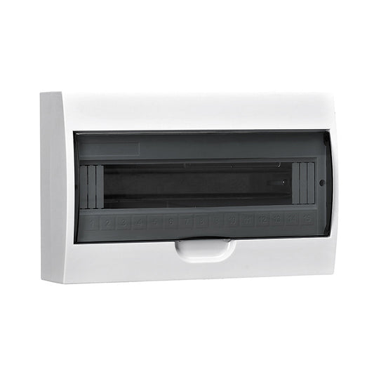 Distribution Board PVC Surface DIN Rail 15 Way