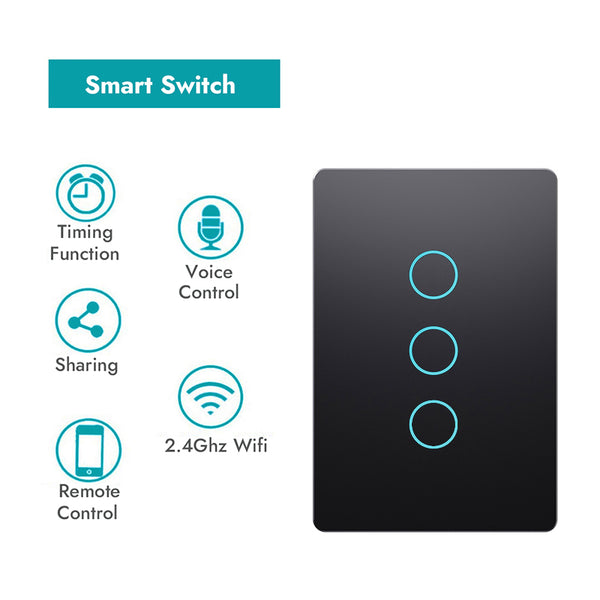 85F Series Smart Switch 3 Gang  (AG Surface Finish）