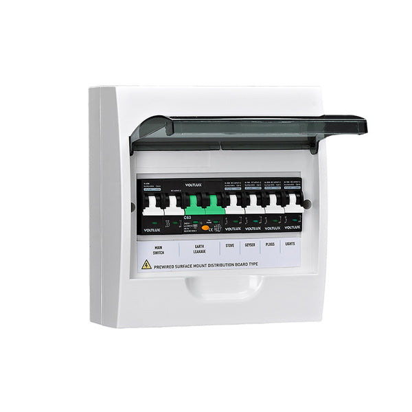 6KA Pre-Wired 8-Way Distribution Board (Surface)