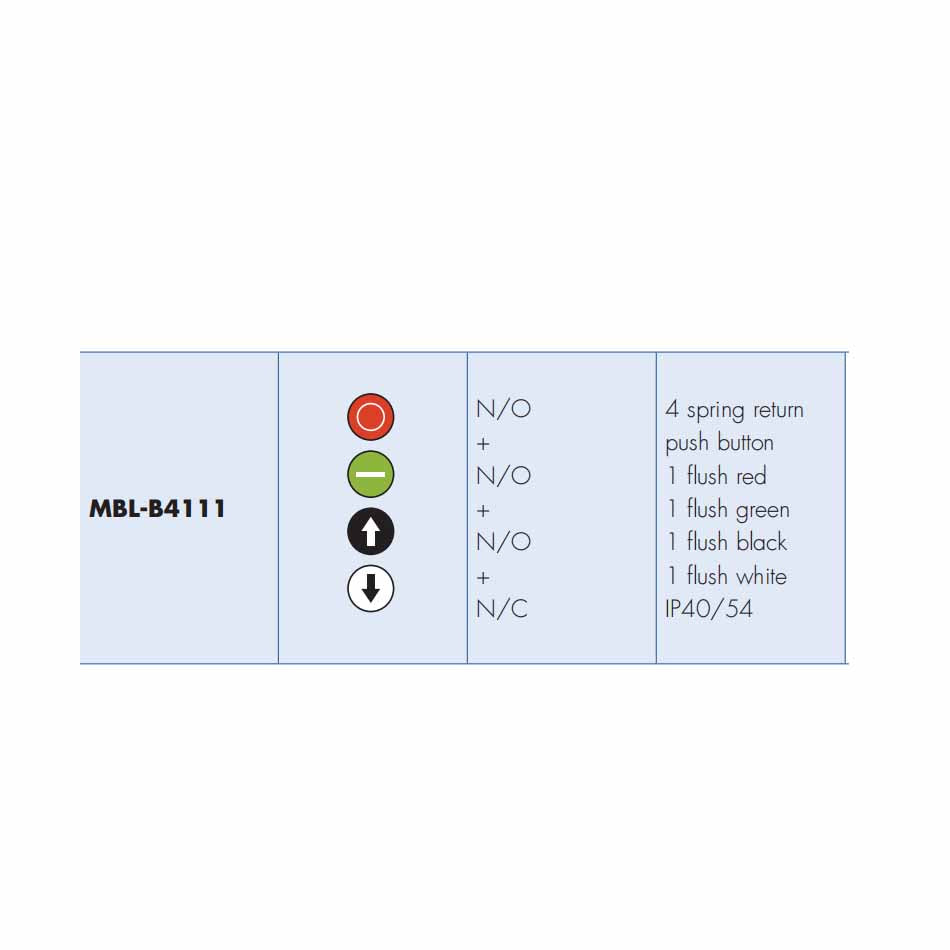 control switch-4 spring return  push button