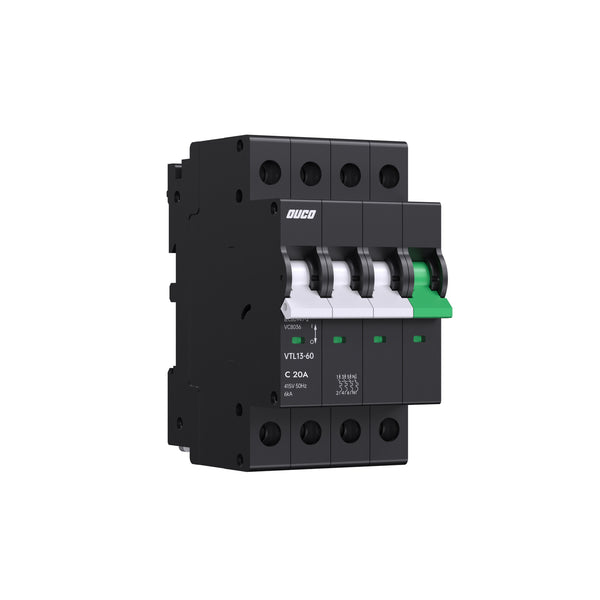Dual Mount 13mm MCBs -63A 1P/2P/3P/4P（C curve）