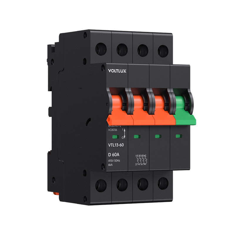 Dual Mount 13mm MCBs 5-60A 1P（ D curve）