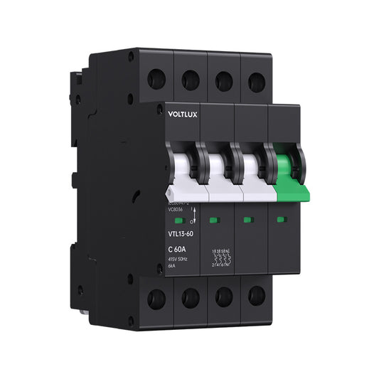 Dual Mount 13mm MCBs 60A 4P（C curve）