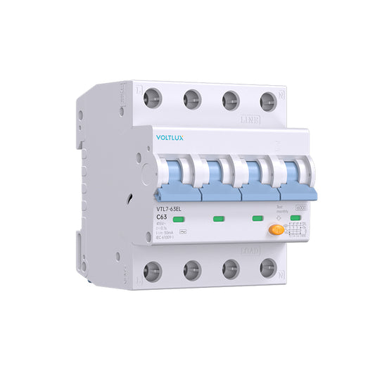 VTL7 3P+N From 20A To 63A RCBO