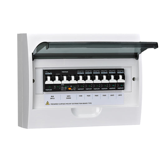 6KA Pre-Wired 12-Way Distribution Board(Surface)