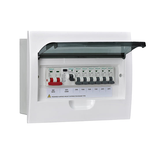 6KA Pre-Wired 12-Way Distribution Board(surface)