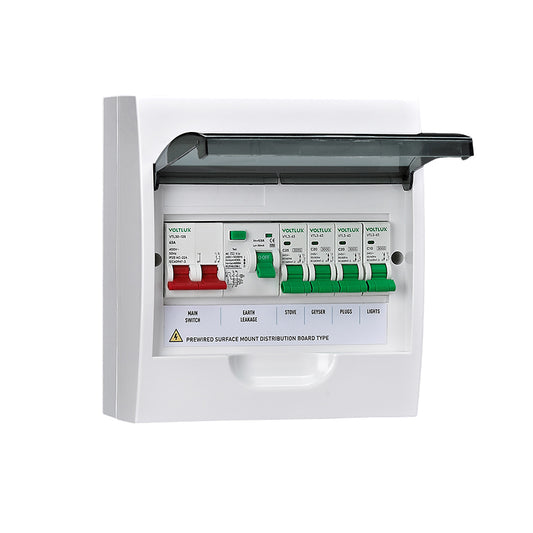 3KA Pre-Wired 8-Way Distribution Board (Surface)