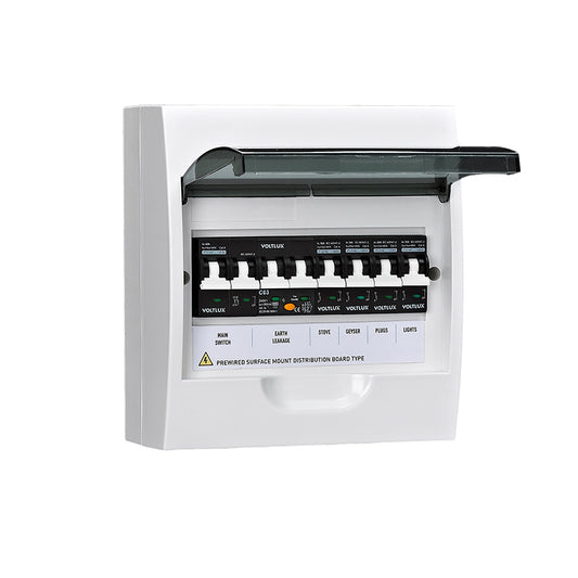 6KA Pre-Wired 8-Way Distribution Board (Surface)