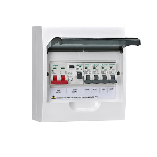 6KA Pre-Wired 8-Way Distribution Board (Surface)