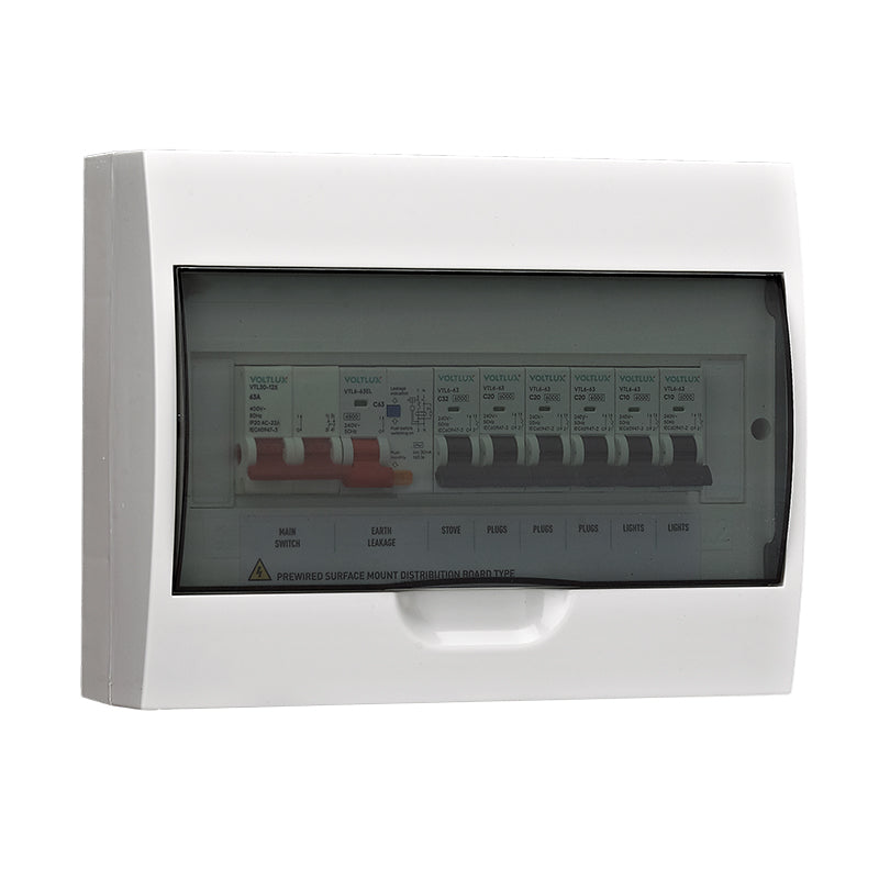 6KA ECO Pre-Wired 12-Way Distribution Board(surface)
