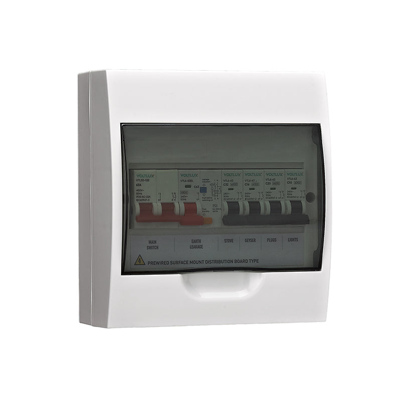 6KA ECO Pre-Wired 8-Way Distribution Board (Surface)