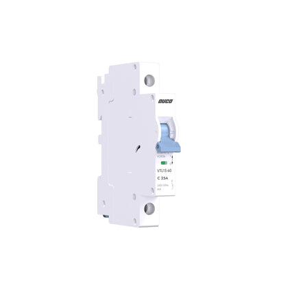 Dual Mount 13mm MCBs 63A 1P/2P/3P/4P（C curve）