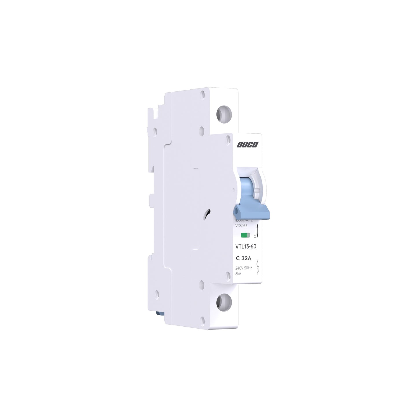 Dual Mount 13mm MCBs 63A 1P/2P/3P/4P（C curve）