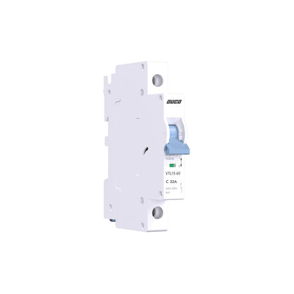 Dual Mount 13mm MCBs 63A 1P/2P/3P/4P（C curve）