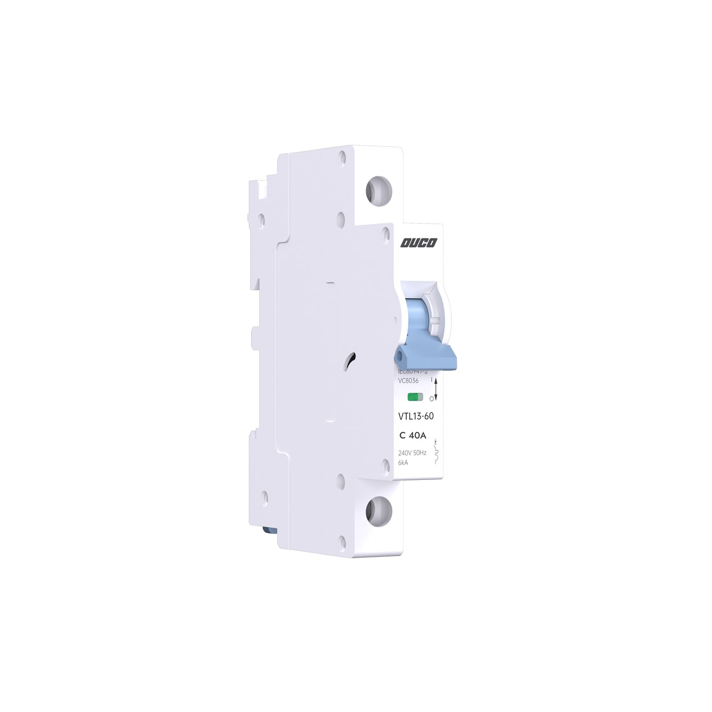 Dual Mount 13mm MCBs 63A 1P/2P/3P/4P（C curve）