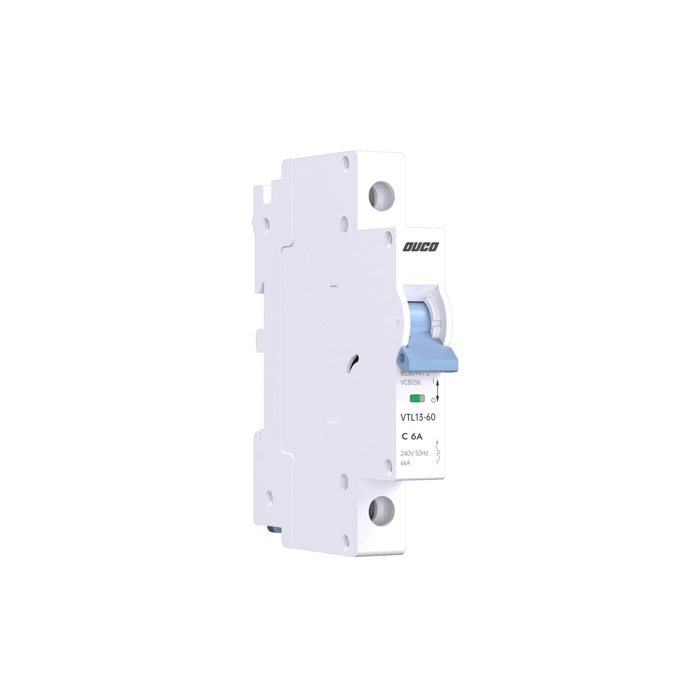 Dual Mount 13mm MCBs 63A 1P/2P/3P/4P（C curve）