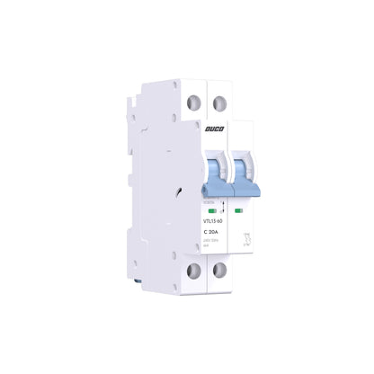 Dual Mount 13mm MCBs 63A 1P/2P/3P/4P（C curve）