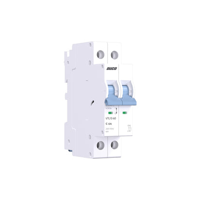 Dual Mount 13mm MCBs 63A 1P/2P/3P/4P（C curve）