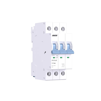 Dual Mount 13mm MCBs 63A 1P/2P/3P/4P（C curve）